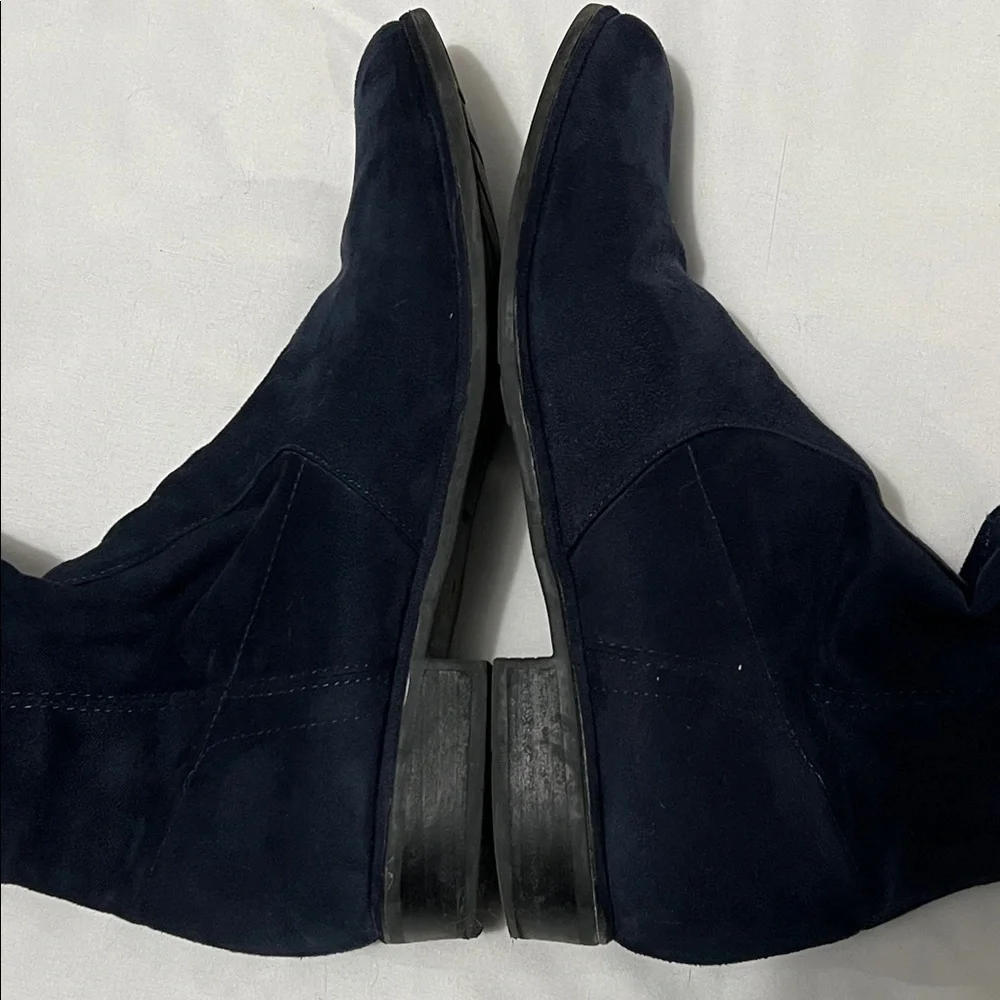 Marc Fisher “Hulie” Navy Suede Over the Knee Boots